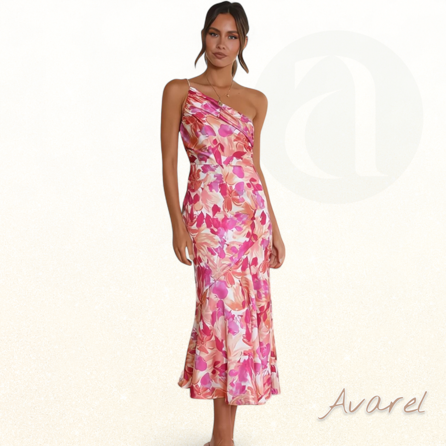 Elegantes Mickey-Blumen-Kleid mit einzigartigem Eingangsdesign