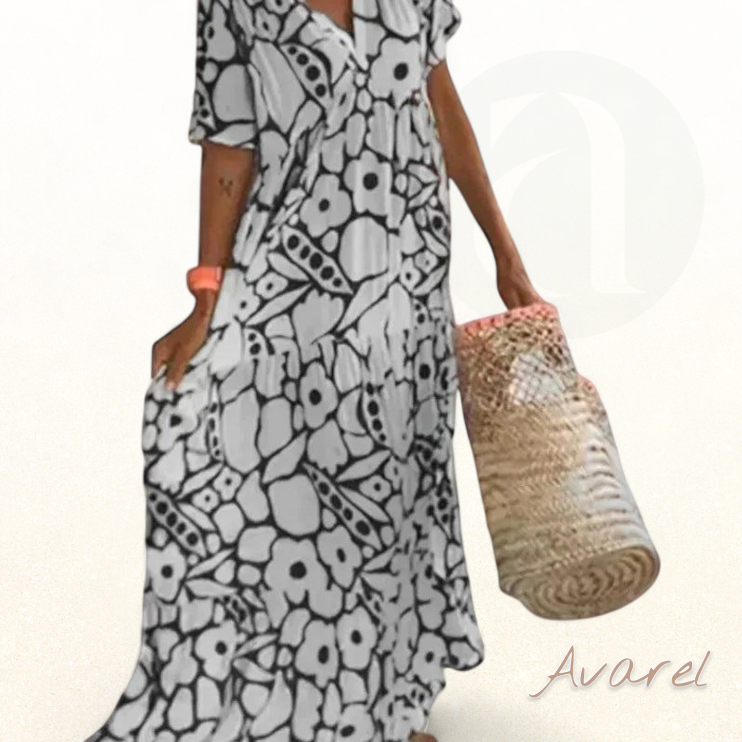 Elegantes und Cooles Delfin-Blumenkleid – Leichtes Design, perfekt für jeden Anlass