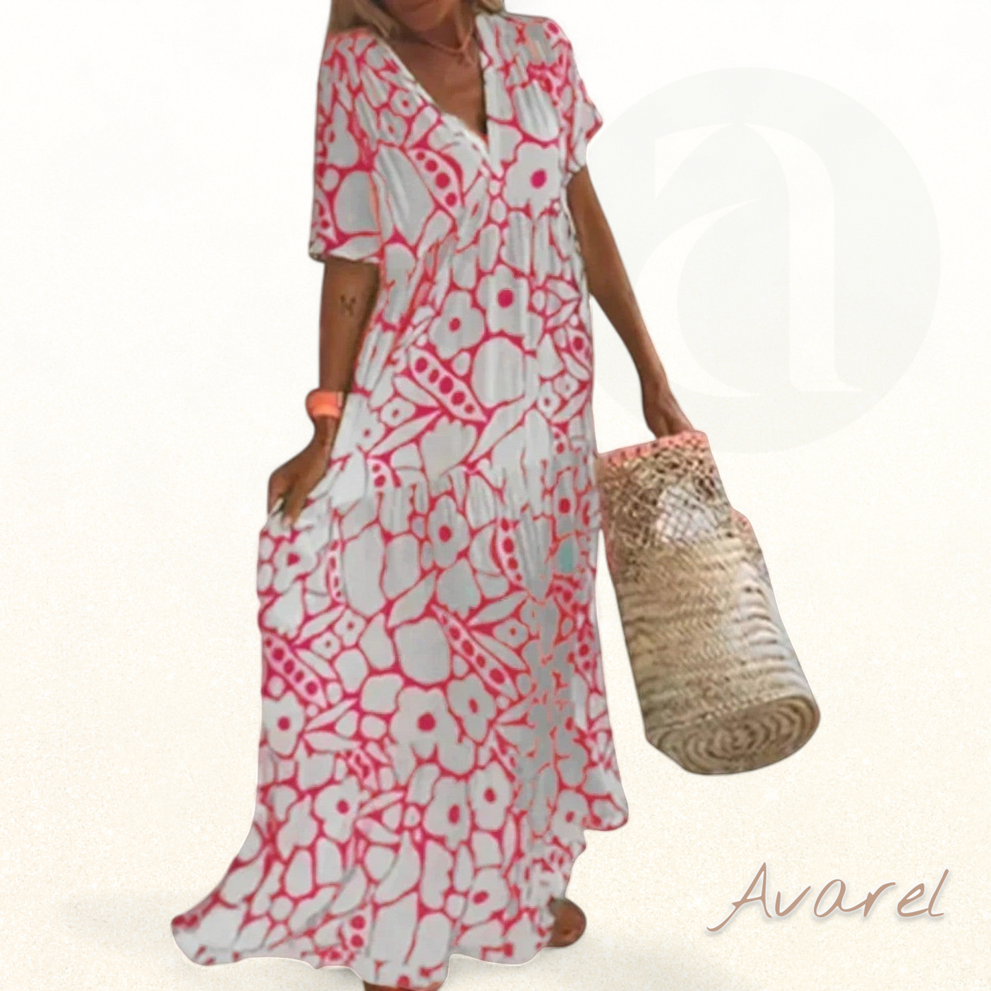 Elegantes und Cooles Delfin-Blumenkleid – Leichtes Design, perfekt für jeden Anlass