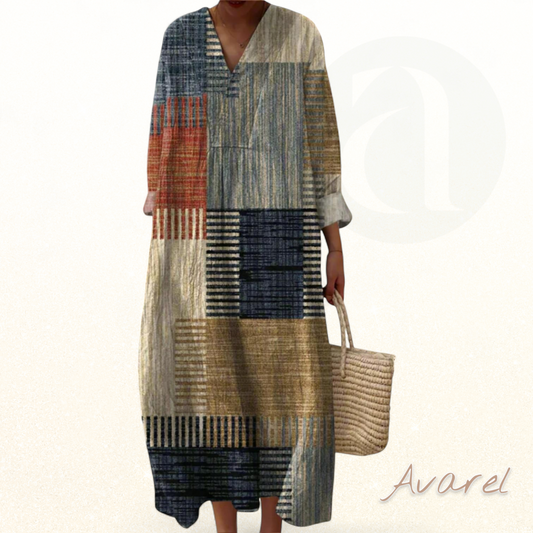 Elegantes und strukturierte geometrische Robe, perfekt für besondere Anlässe