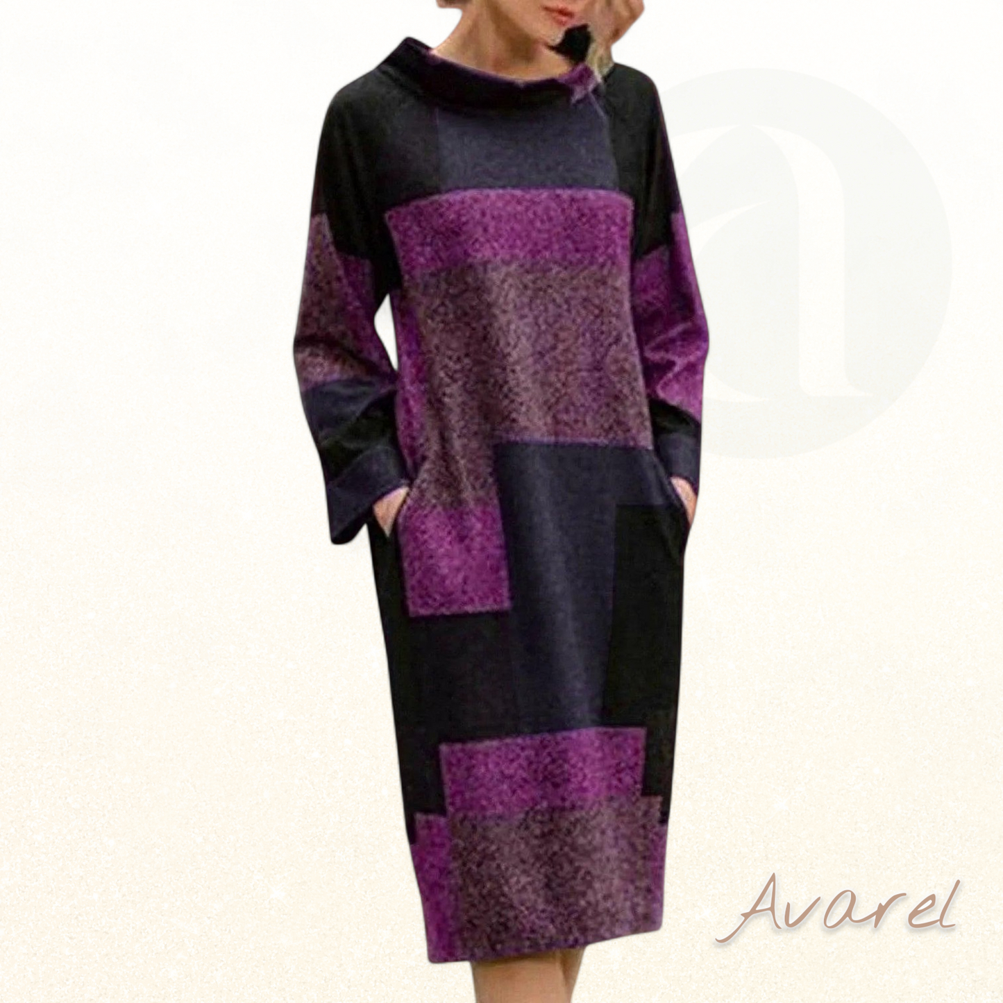 Elegantes und vielseitiges geschnitztes Kleid, bequem für jeden Anlass – die perfekte Wahl, um Stil und Komfort zu verbinden