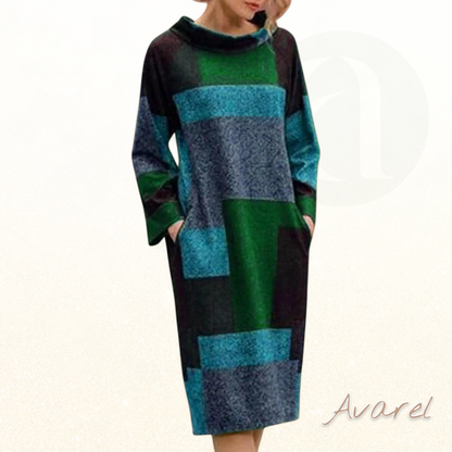 Elegantes und vielseitiges geschnitztes Kleid, bequem für jeden Anlass – die perfekte Wahl, um Stil und Komfort zu verbinden