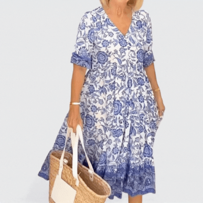 Elis River G Blumenrock - Schicker und Bequemer Stil für Ein Helles und Feminines Erscheinungsbild