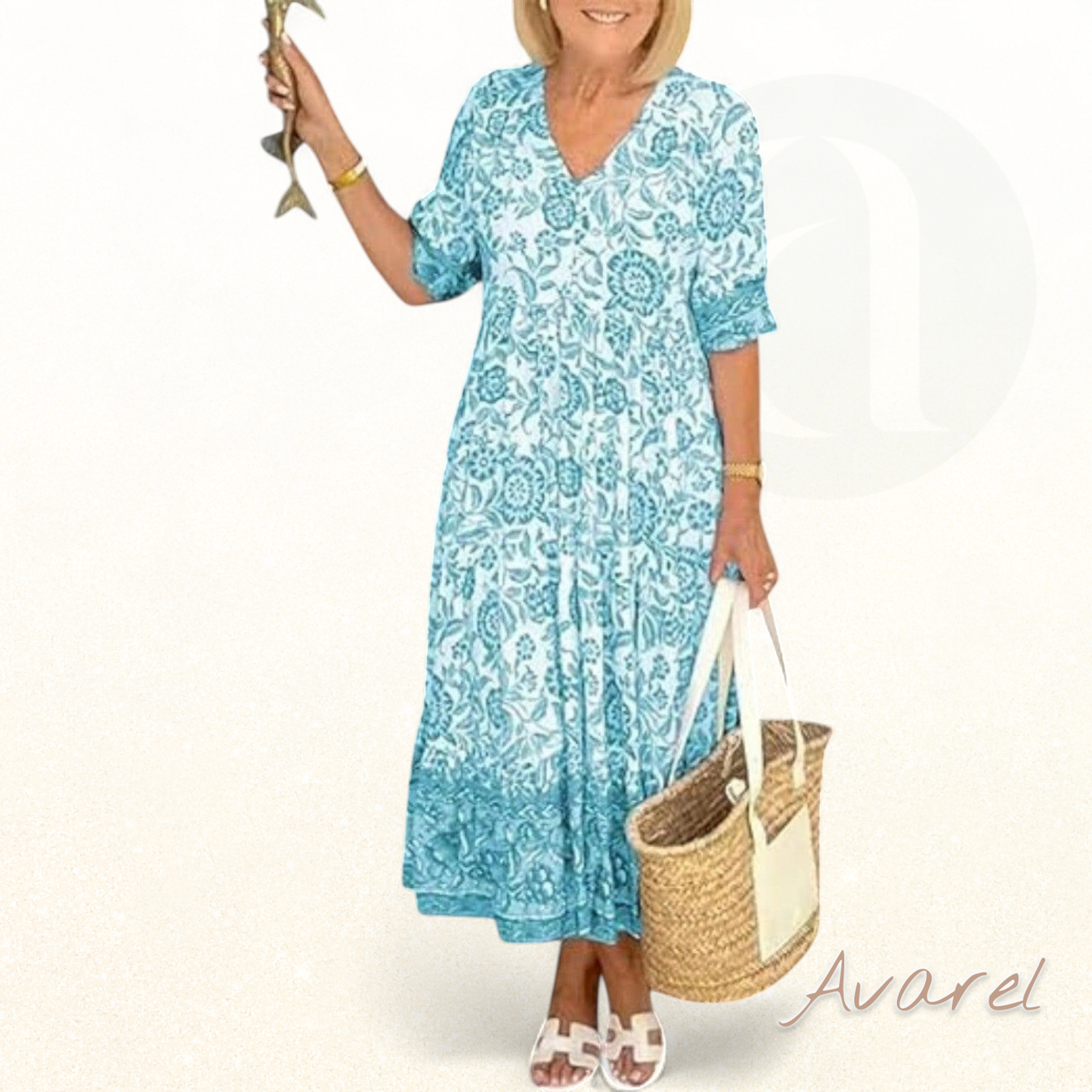 Elis River G Blumenrock - Schicker und Bequemer Stil für Ein Helles und Feminines Erscheinungsbild