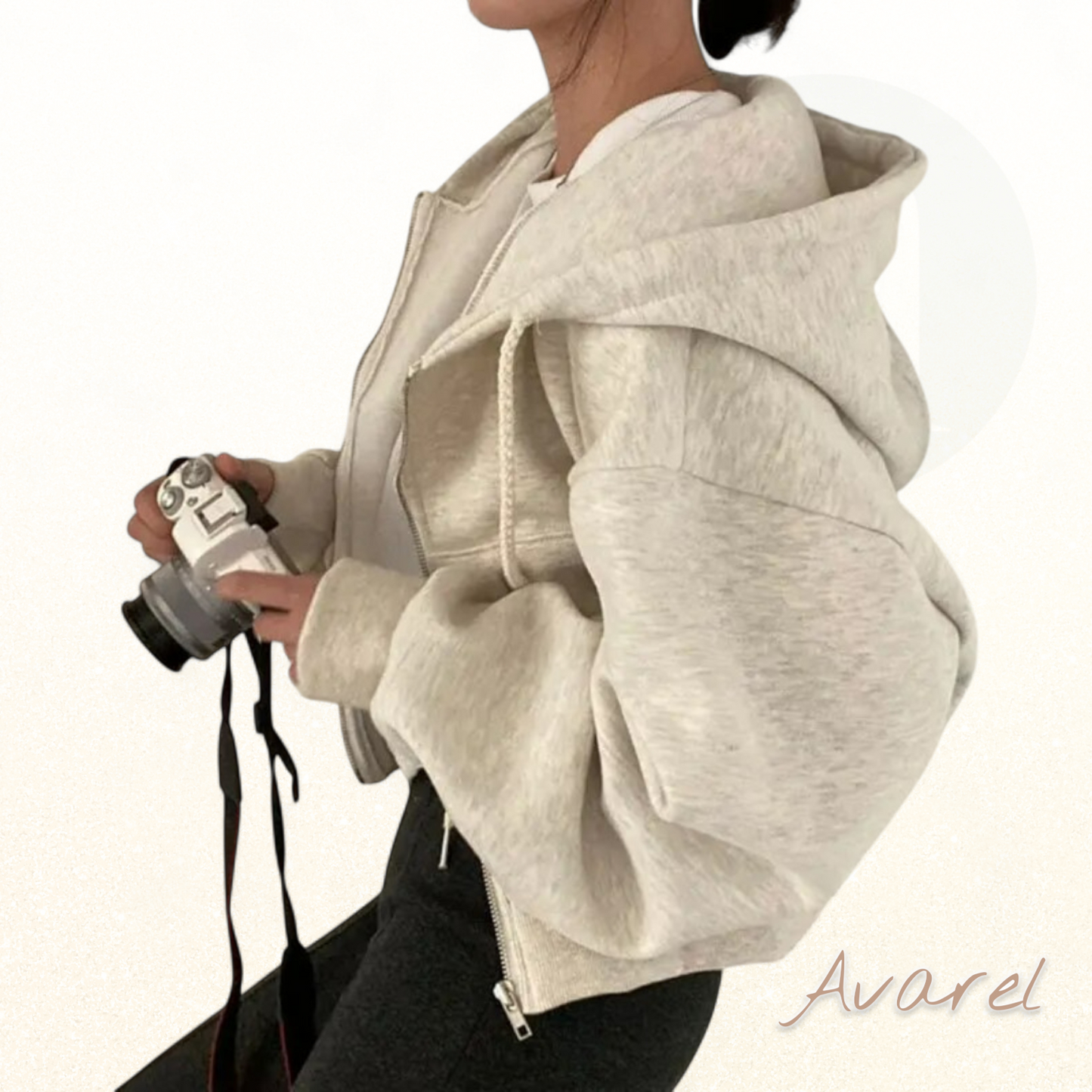 Parkland Damen Kostüm – Wärmendes Sweatshirt mit Hut für kälte Täg