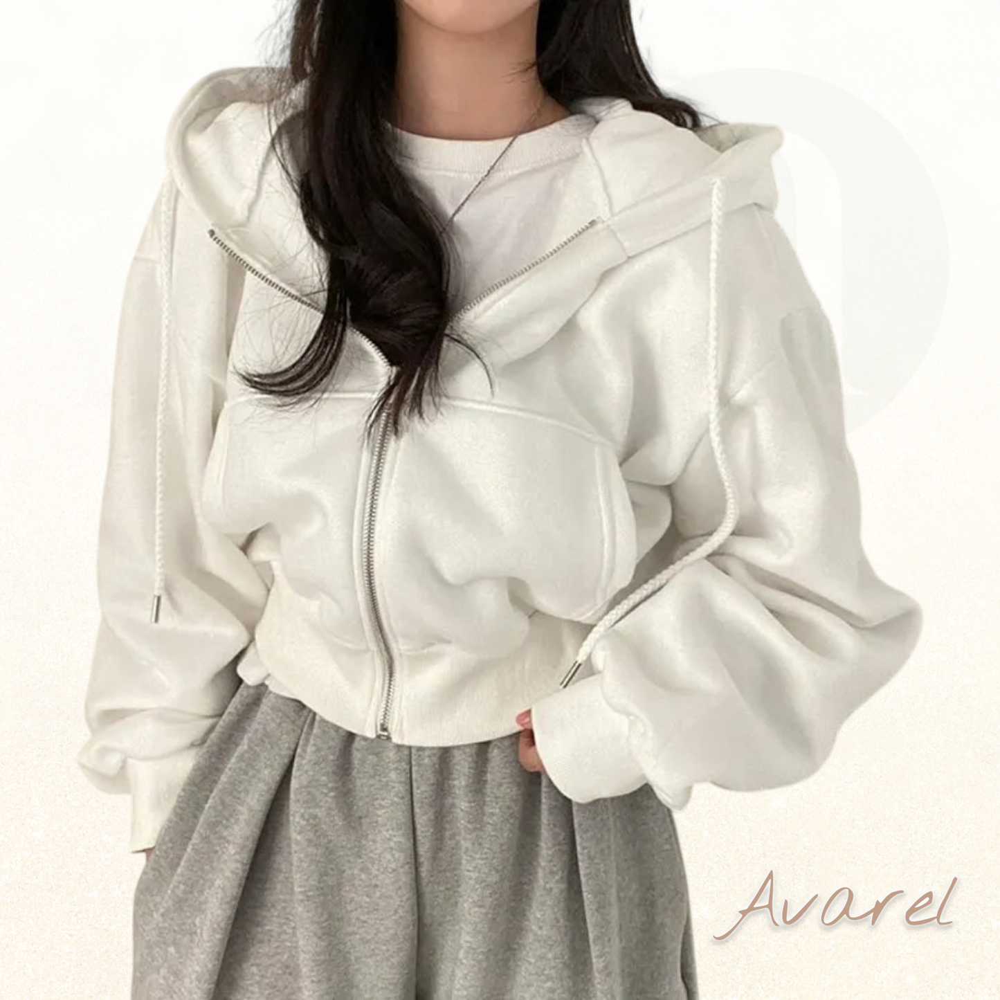 Parkland Damen Kostüm – Wärmendes Sweatshirt mit Hut für kälte Täg