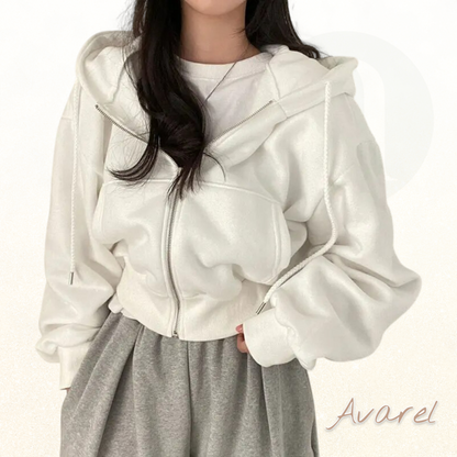 Parkland Damen Kostüm – Wärmendes Sweatshirt mit Hut für kälte Täg