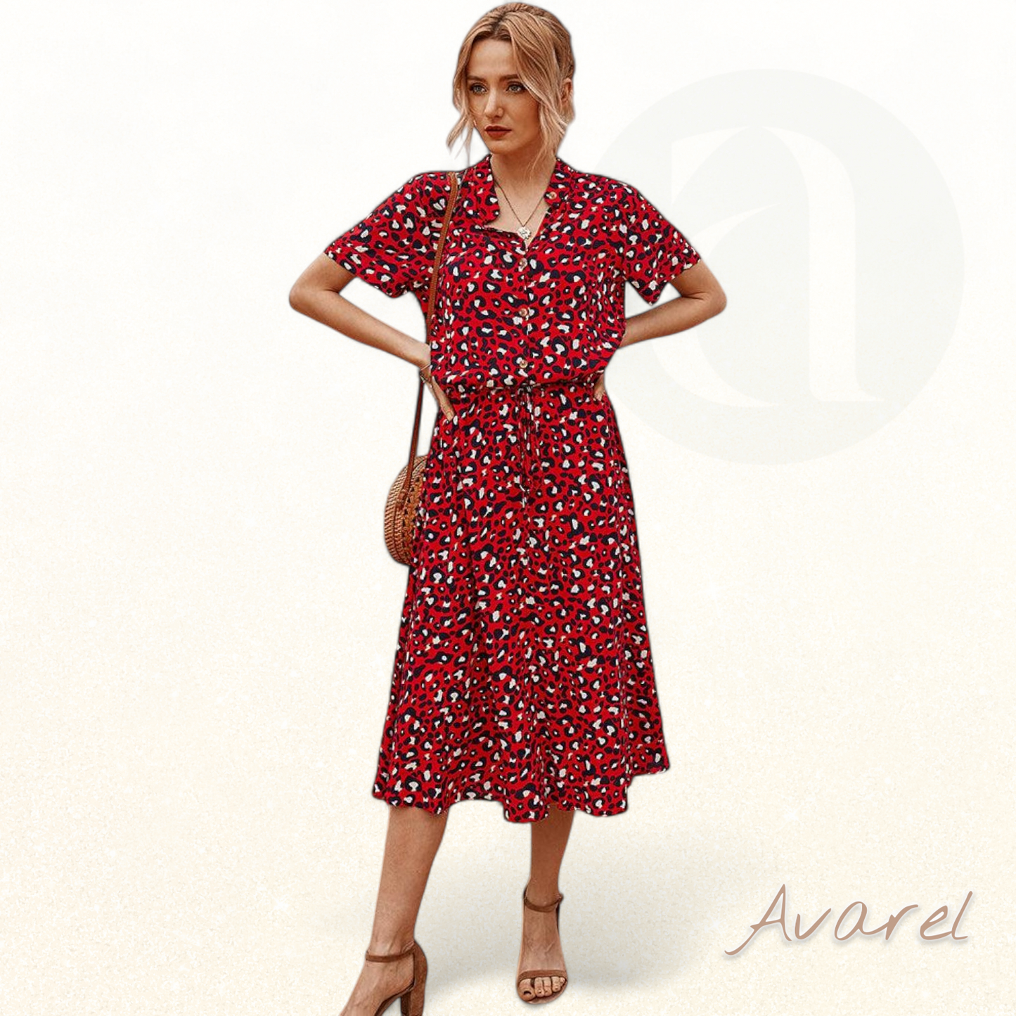 Evelyn | Atemberaubendes gepunktetes Kleid für unvergessliche Events