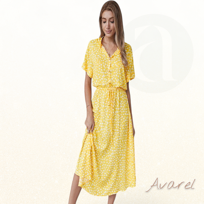 Evelyn | Atemberaubendes gepunktetes Kleid für unvergessliche Events