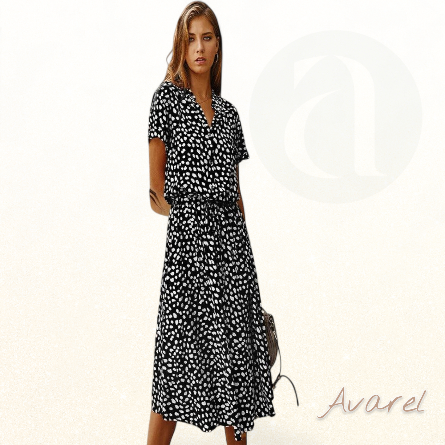 Evelyn | Atemberaubendes gepunktetes Kleid für unvergessliche Events