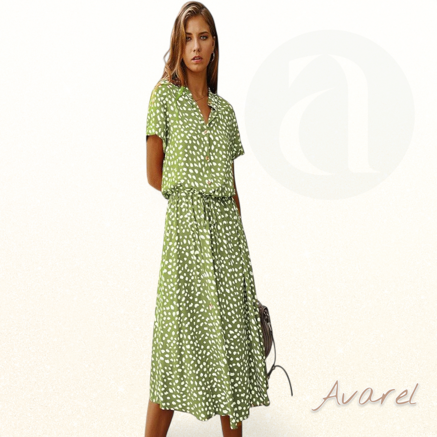 Evelyn | Atemberaubendes gepunktetes Kleid für unvergessliche Events