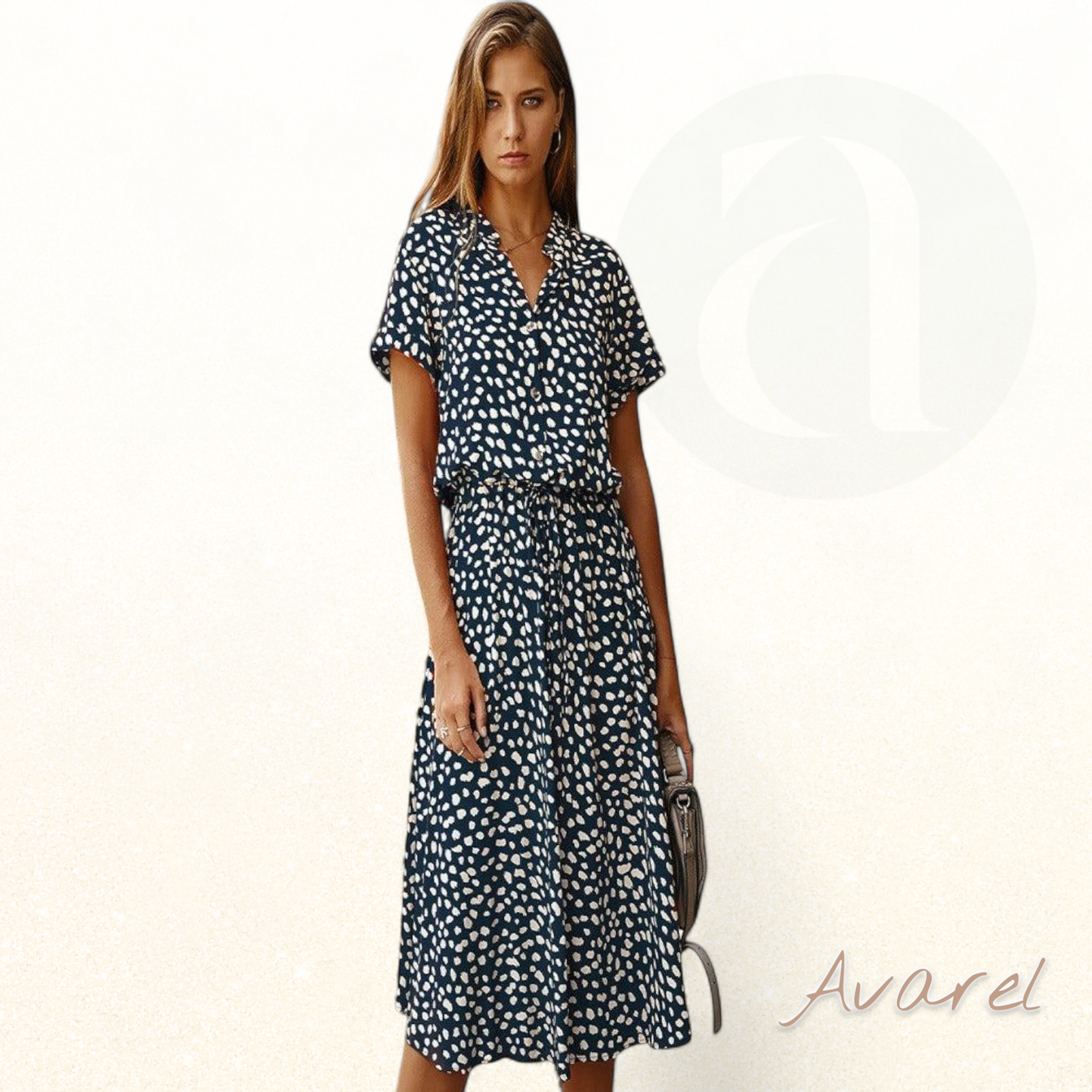 Evelyn | Atemberaubendes gepunktetes Kleid für unvergessliche Events