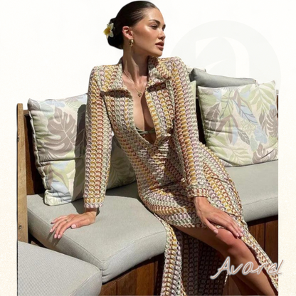 IBIZA – Elegantes Maxikleid Perfekt für Strandparadies und Unvergessliche Sommerabenteuer