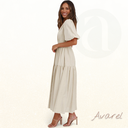 Kari Daman Elegantes Kleid mit V-Ausschnitt – Perfekt für jeden besonderen Anlass