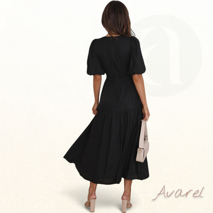 Kari Daman Elegantes Kleid mit V-Ausschnitt – Perfekt für jeden besonderen Anlass