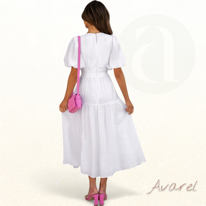 Kari Daman Elegantes Kleid mit V-Ausschnitt – Perfekt für jeden besonderen Anlass