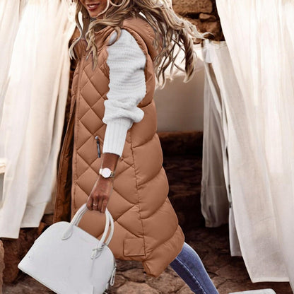 Jennifer | Elegante und Bequemi Langs Gilet mit Kapuzen – D'Perfekte Outfit für Alli Anlässe