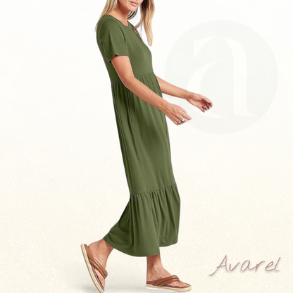 Lara Damin Damen Sommerkleid mit modischem, lockerem und bequemem Design