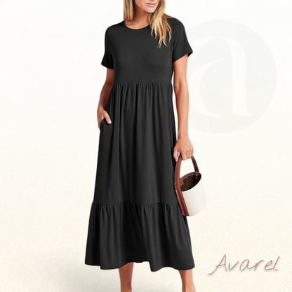 Lara Damin Damen Sommerkleid mit modischem, lockerem und bequemem Design