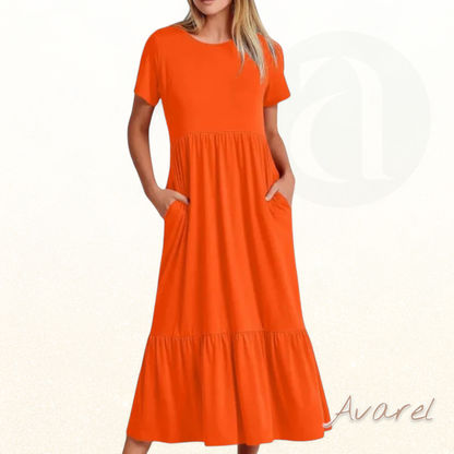 Lara Damin Damen Sommerkleid mit modischem, lockerem und bequemem Design