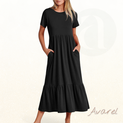 Lara Damin Damen Sommerkleid mit modischem, lockerem und bequemem Design