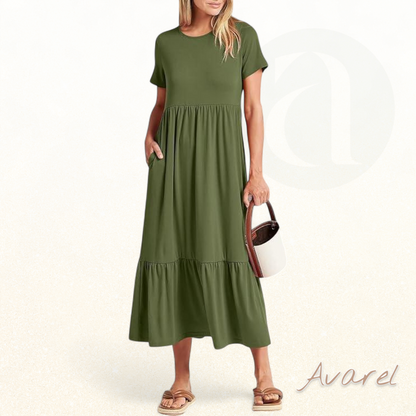 Lara Damin Damen Sommerkleid mit modischem, lockerem und bequemem Design