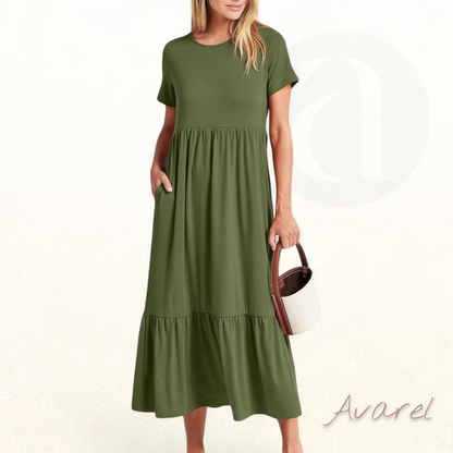 Lara Damin Damen Sommerkleid mit modischem, lockerem und bequemem Design