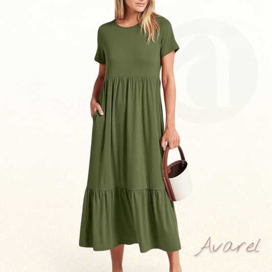 Lara Damin Damen Sommerkleid mit modischem, lockerem und bequemem Design
