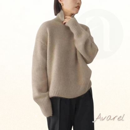 Serenity Damen Hochkragen Strickpulli – Stilvoll und Bequem für Jede Gelegenheit