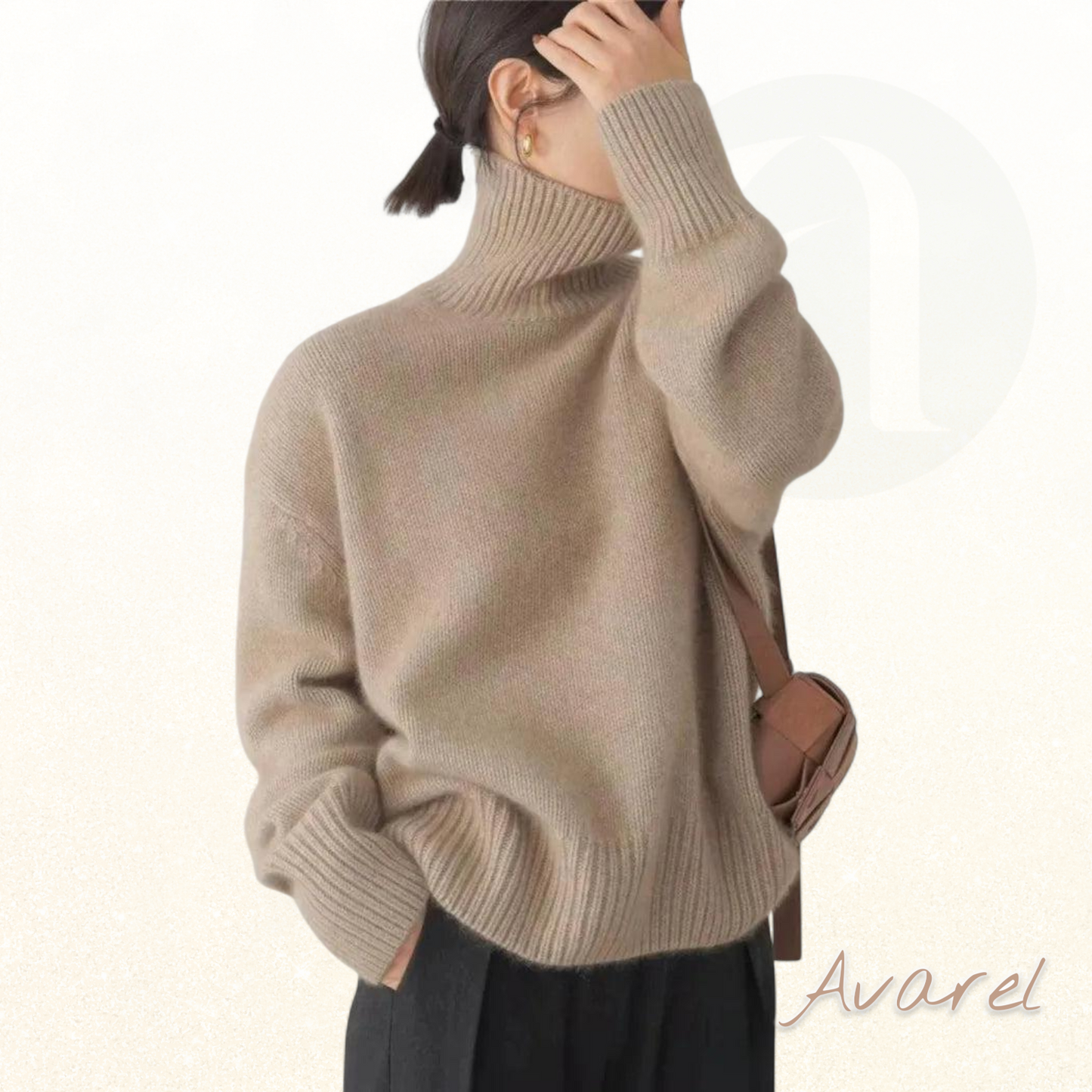 Serenity Damen Hochkragen Strickpulli – Stilvoll und Bequem für Jede Gelegenheit