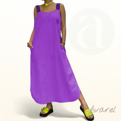 Lunara - Elegantes gestreiftes Kleid für unvergessliche Momente