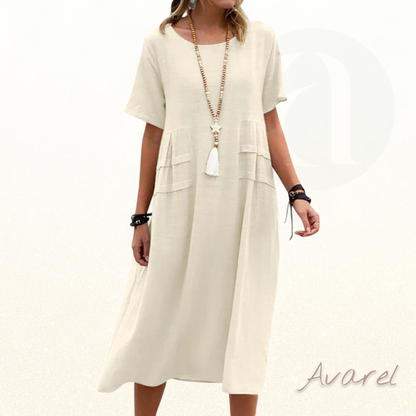 Modische Damenkleider im Casual-Stil mit Kurzarm und Rundhalsausschnitt für einen atemberaubenden Look