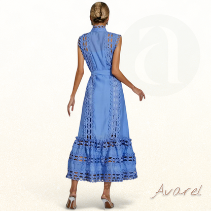 Nika – Elegantes Boho Maxi-Kleid Perfekt für Veranstaltungen und den Alltag
