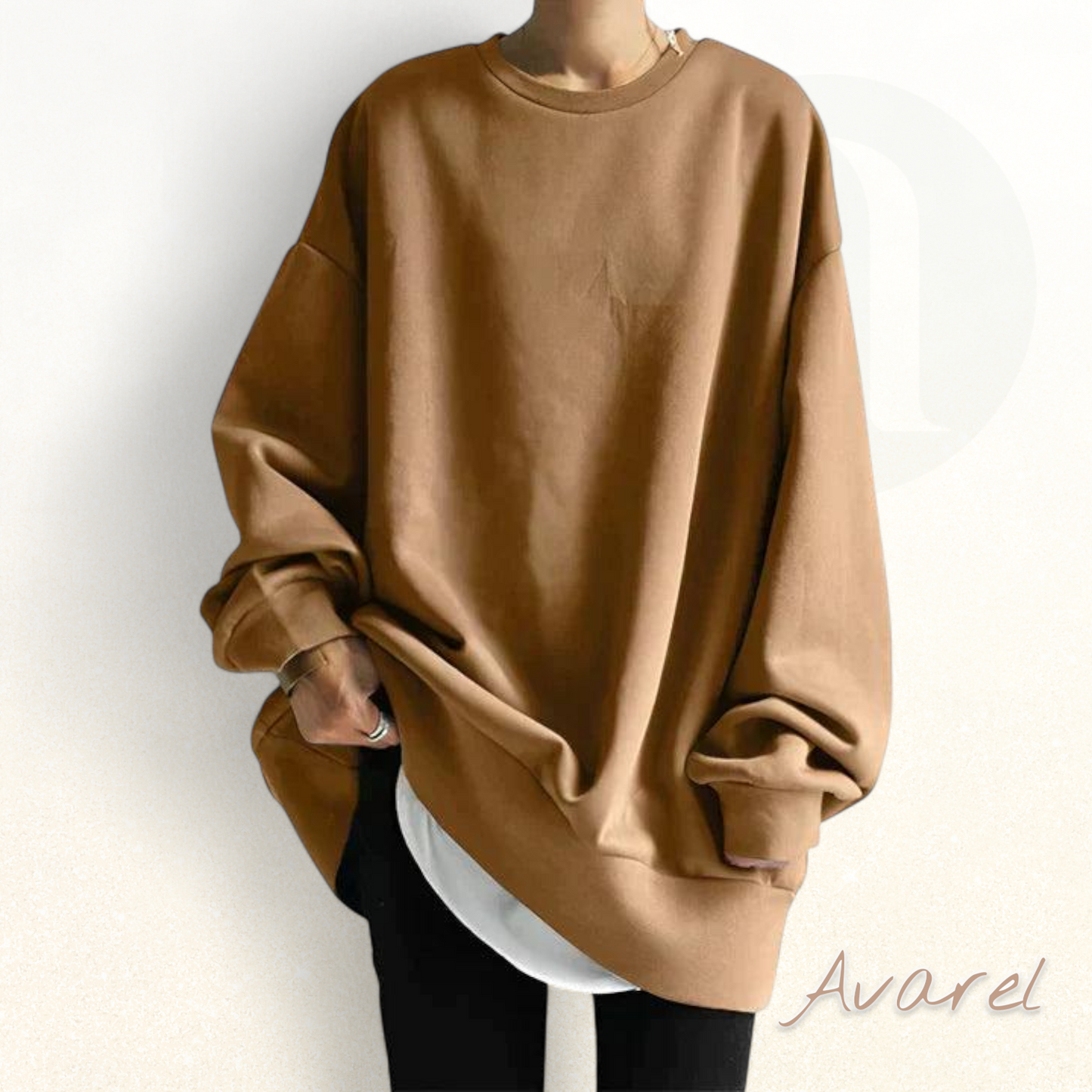 Owana | Sweatshirt mit leichter Elastizität und leicht oversize Passform für perfekte Bequemlichkeit