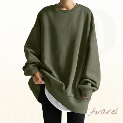 Owana | Sweatshirt mit leichter Elastizität und leicht oversize Passform für perfekte Bequemlichkeit