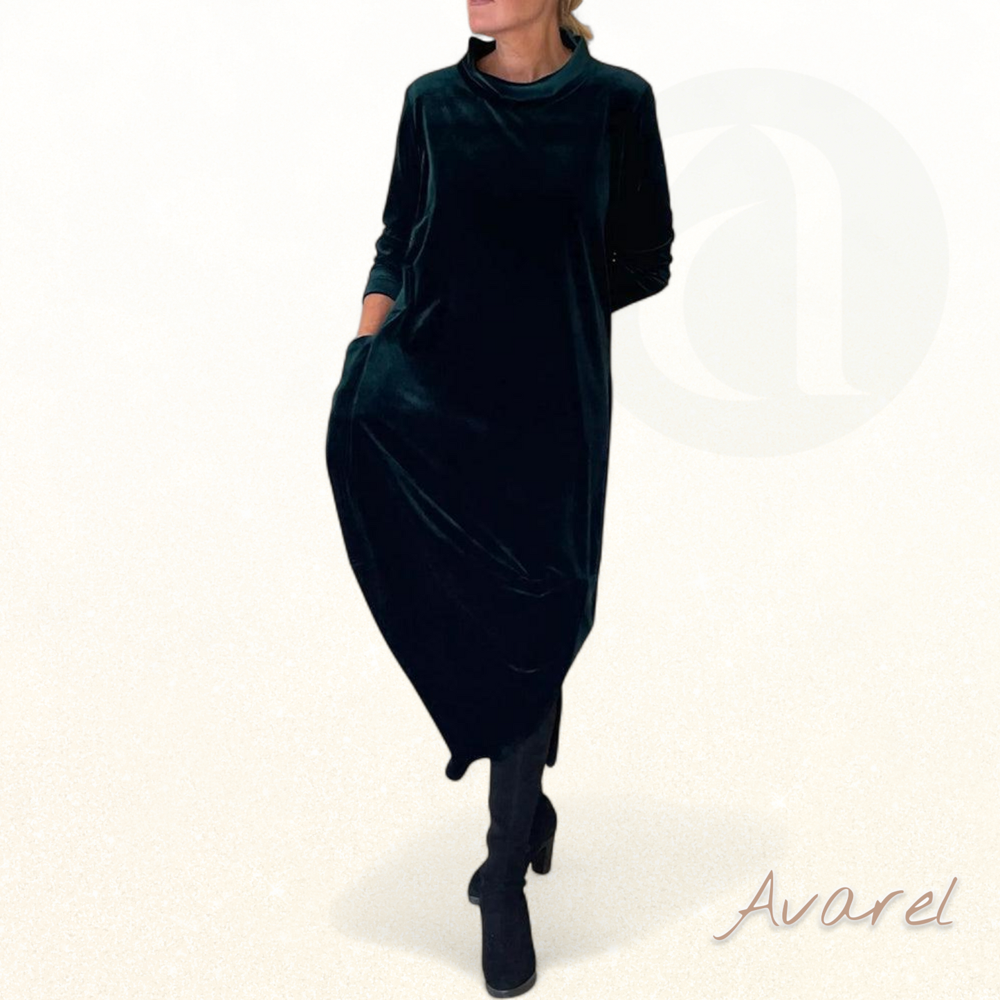 Rozy | Elegantes und modernes Damenkleid mit praktischen Taschen für einen perfekten Stil