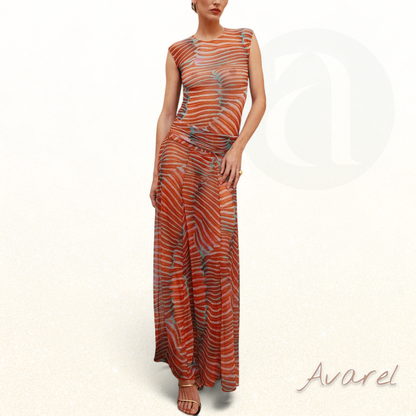 Rüsche-Detail Netz-Body für einen glamourösen und auffälligen Look