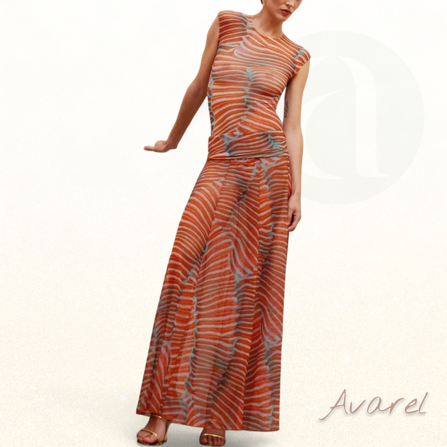 Rüsche-Detail Netz-Body für einen glamourösen und auffälligen Look