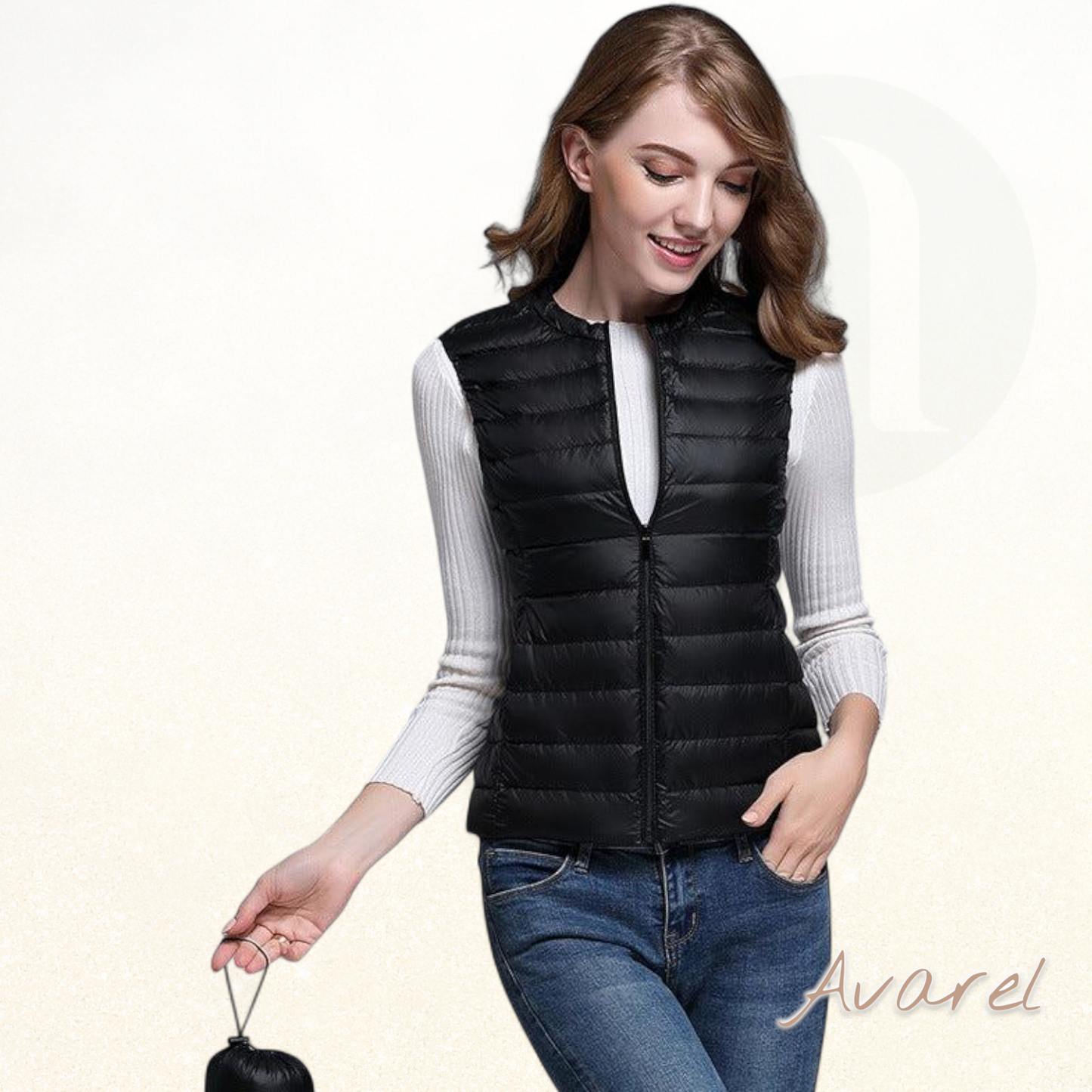 Chic Frauä Ärmlos Fedär-Top für ultimatum Komfort