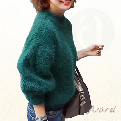 Winter-Sweatshirt für Frauen mit eleganter Passform und lange Ärmel, perfekt für Wärme und Komfort