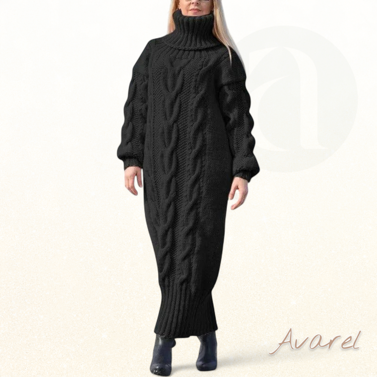 Schicke und bequeme Pullover-Halrobe mit dicker Textur für einen warmen und eleganten Winter