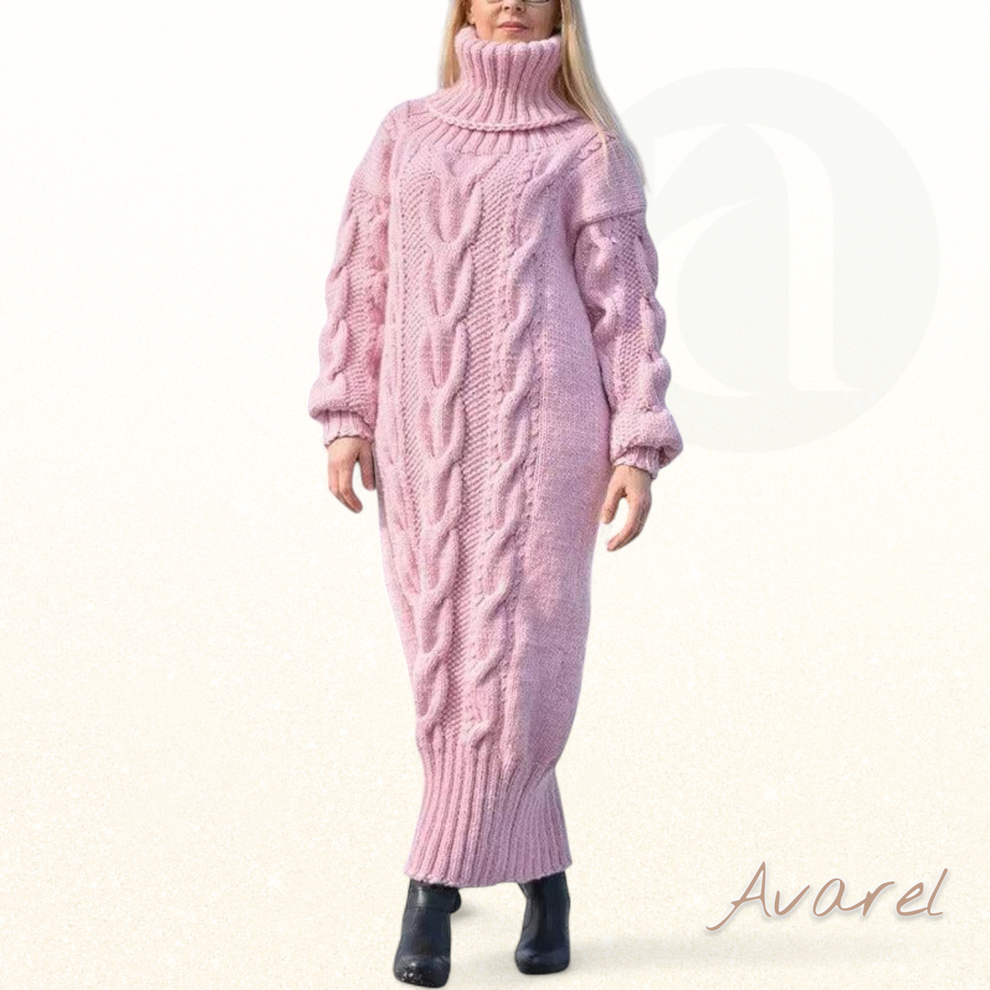 Schicke und bequeme Pullover-Halrobe mit dicker Textur für einen warmen und eleganten Winter