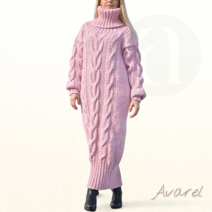 Schicke und bequeme Pullover-Halrobe mit dicker Textur für einen warmen und eleganten Winter