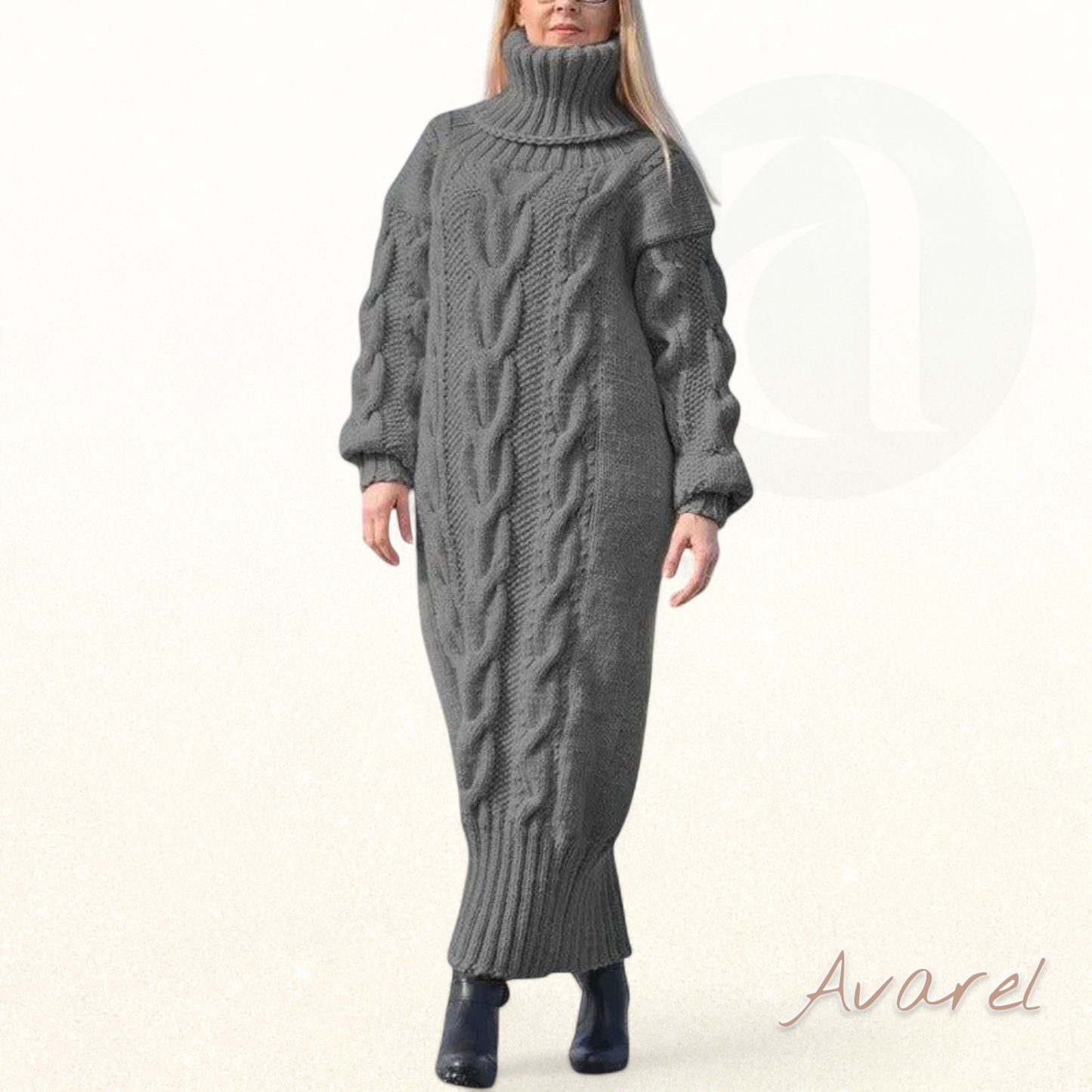 Schicke und bequeme Pullover-Halrobe mit dicker Textur für einen warmen und eleganten Winter