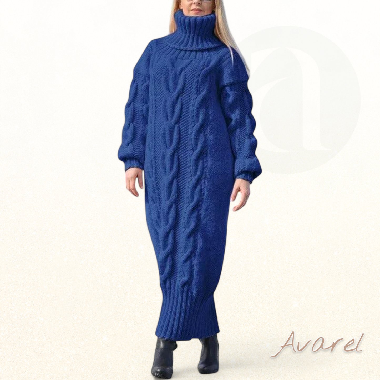 Schicke und bequeme Pullover-Halrobe mit dicker Textur für einen warmen und eleganten Winter