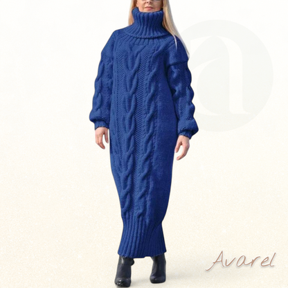 Schicke und bequeme Pullover-Halrobe mit dicker Textur für einen warmen und eleganten Winter