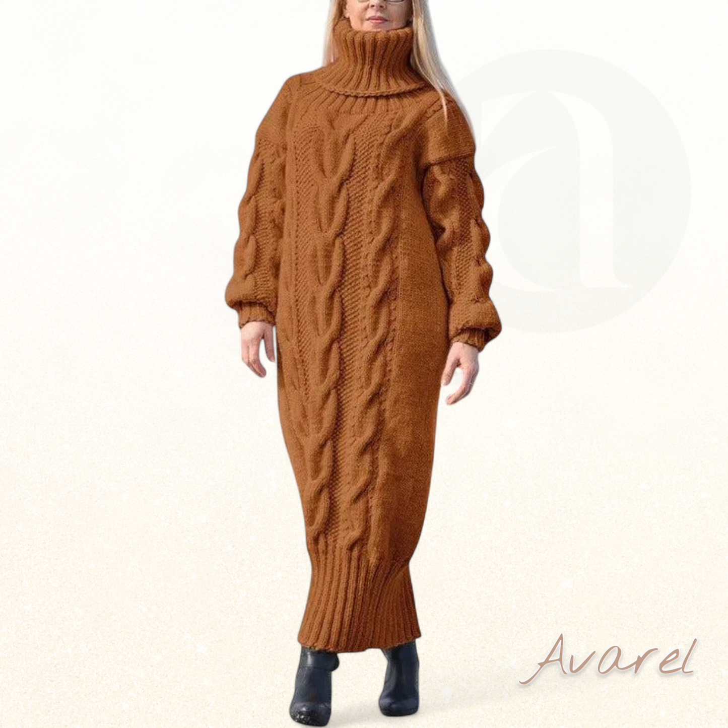 Schicke und bequeme Pullover-Halrobe mit dicker Textur für einen warmen und eleganten Winter