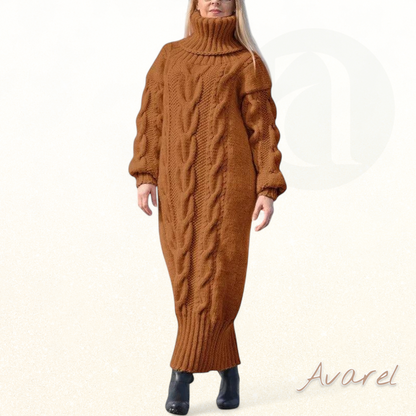 Schicke und bequeme Pullover-Halrobe mit dicker Textur für einen warmen und eleganten Winter