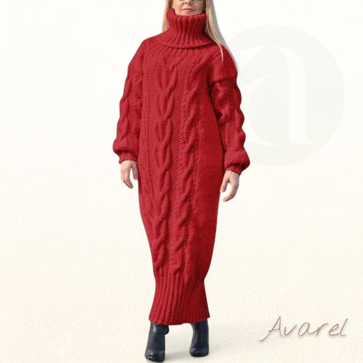 Schicke und bequeme Pullover-Halrobe mit dicker Textur für einen warmen und eleganten Winter