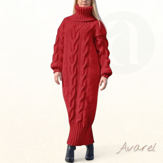 Schicke und bequeme Pullover-Halrobe mit dicker Textur für einen warmen und eleganten Winter